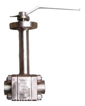 低温加长杆锻钢球阀